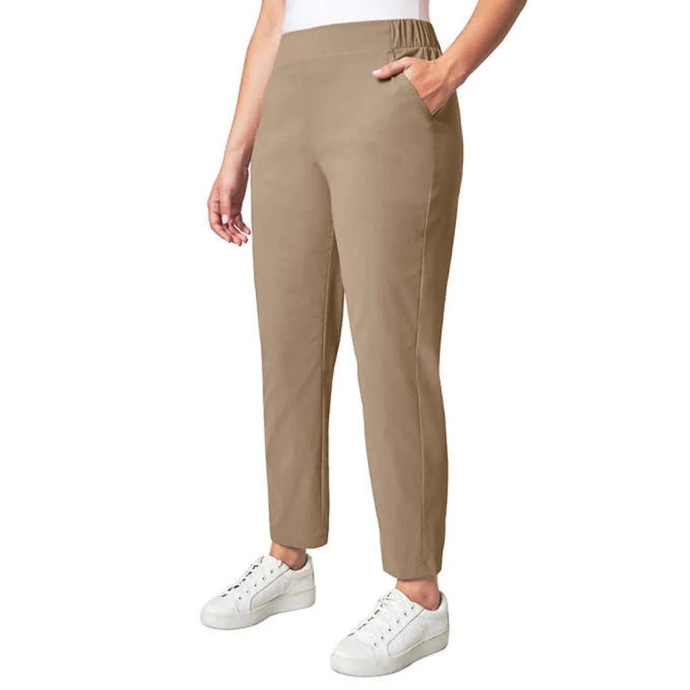 Modern Ambition High Rise Stretch Pant Womens Brown XL Lightweight Travel Pant